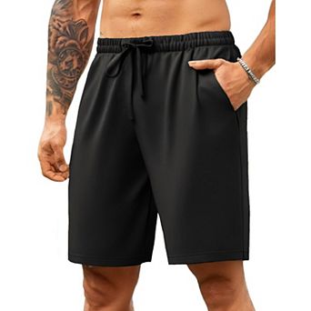 COOFANDY Men' Shorts Casual Strech Drawstring Shorts Elastic Wasit Summer Shorts with Pockets