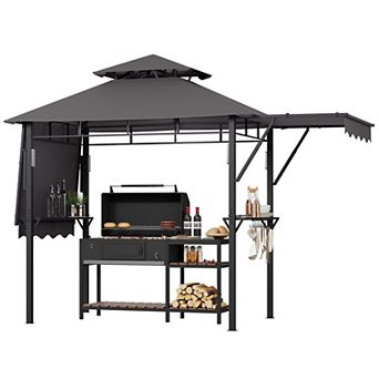Durable Canopy Shelter for Outdoor Patio Grill Gazebo for Backyard BBQ, Weather