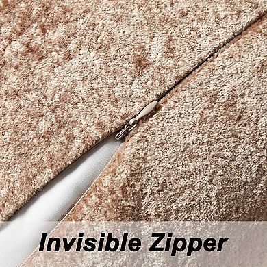 Pack of 4 Chenille Pillow Covers 20x20 Inch Soft Boho Decorative Pillowcases for Bed Living Room