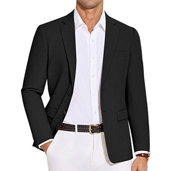 COOFANDY Men' Casual Blazer Lightweight Slim Fit Suit Jacket Two Button Business Sport Coats