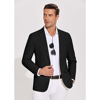 COOFANDY Men' Casual Blazer Lightweight Slim Fit Suit Jacket Two Button Business Sport Coats