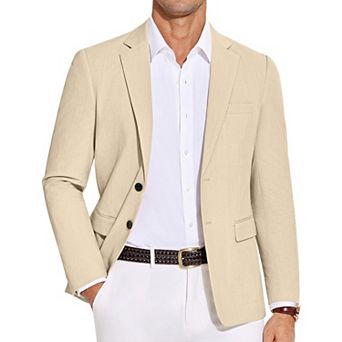 COOFANDY Men' Casual Blazer Lightweight Slim Fit Suit Jacket Two Button Business Sport Coats