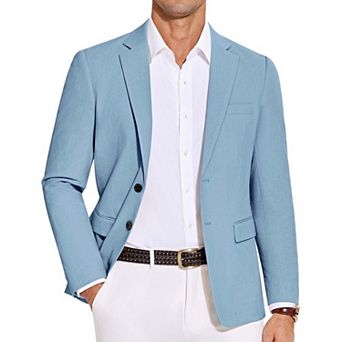 COOFANDY Men' Casual Blazer Lightweight Slim Fit Suit Jacket Two Button Business Sport Coats