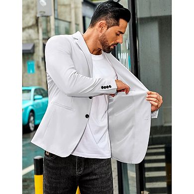 COOFANDY Men' Casual Regular Fit Blazer Jacket Two Button Suit Jackets Lightweight Sport Coat