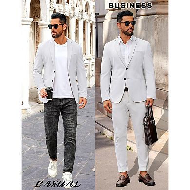 COOFANDY Men' Casual Regular Fit Blazer Jacket Two Button Suit Jackets Lightweight Sport Coat
