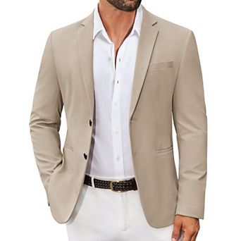 COOFANDY Men' Casual Regular Fit Blazer Jacket Two Button Suit Jackets Lightweight Sport Coat