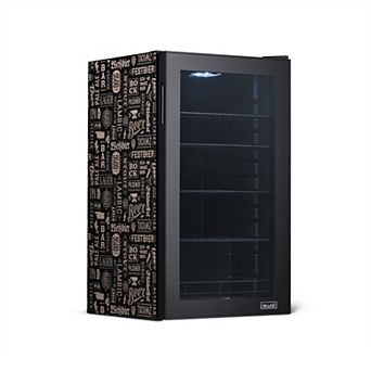Newair "Beers of the World" Custom Designed Freestanding 126 Can Beer Fridge with SplitShelf