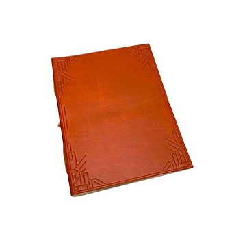 Plain Cover Leather Journal with Lined Pages