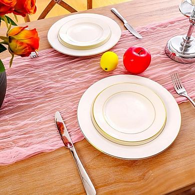 Cheesecloth Table Runner, Boho Gauze Fabric, Rustic Decor for Wedding & Party