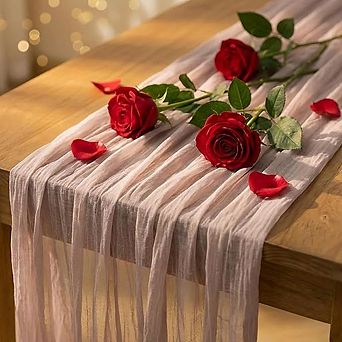 Cheesecloth Table Runner Gauze Soft Sheer Fabric