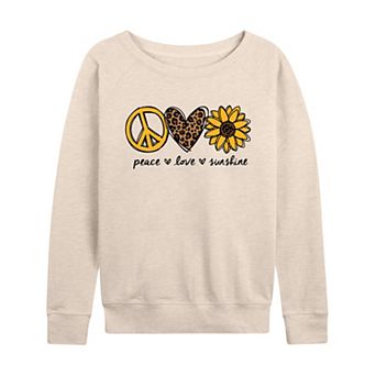Women's Peace Love Sunshine French Terry Long Sleeve Tee
