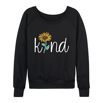 Women's Kind Sunflower French Terry Long Sleeve Tee