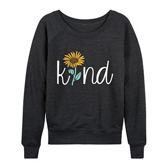 Women's Kind Sunflower French Terry Long Sleeve Tee