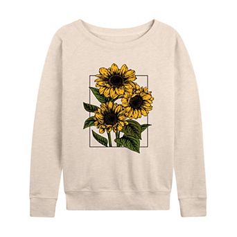 Women's Vintage Sunflowers French Terry Long Sleeve Tee