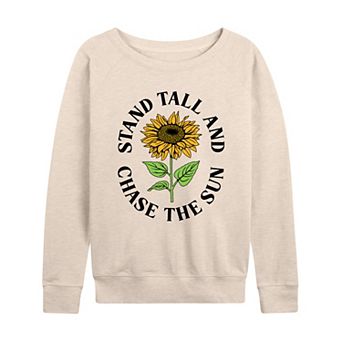 Women's Sunflower Stand Tall & Chase The Sun French Terry Long Sleeve Tee