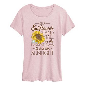 Women's Be A Sunflower Stand Tall Graphic Tee