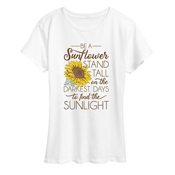Women's Be A Sunflower Stand Tall Graphic Tee