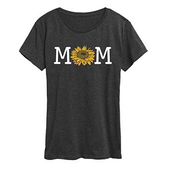 Women's Mom Sunflower Graphic Tee