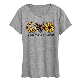 Women's Peace Love Sunshine Graphic Tee