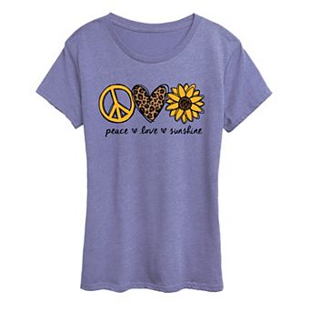 Women's Peace Love Sunshine Graphic Tee