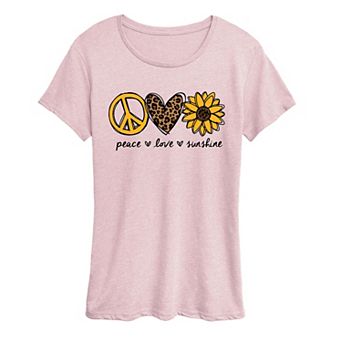 Women's Peace Love Sunshine Graphic Tee