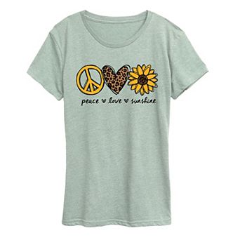 Women's Peace Love Sunshine Graphic Tee