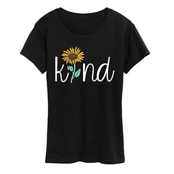 Women's Kind Sunflower Graphic Tee
