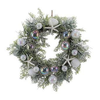 St. Nicholas Square® Coastal Botanical Artificial Wreath