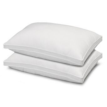 Ella Jayne Gussetted Microfiber Pillow Firm Density 2-Pack