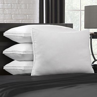 Ella Jayne Gussetted Microfiber Pillow Firm Density 4-Pack
