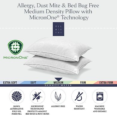 Ella Jayne MicronOne Allergen-Free 2-Piece Pillow Set