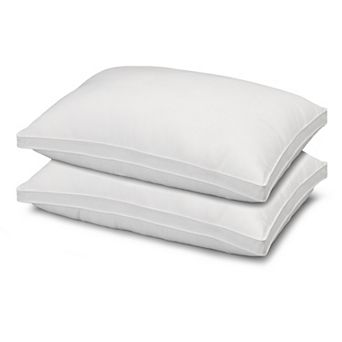 Ella Jayne Gusseted Microfiber Soft Density 2 pc Pillow Set