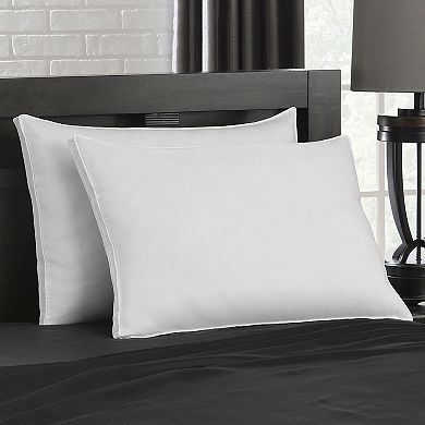 Ella Jayne Gusseted Microfiber Soft Density 2-Piece Pillow Set