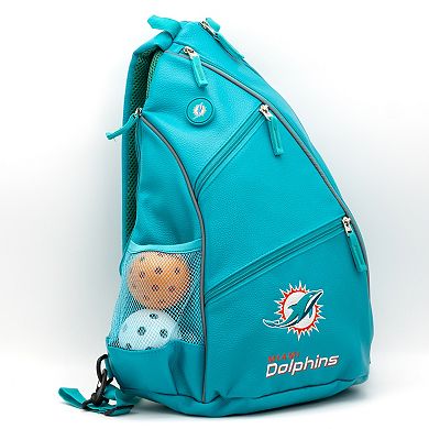 Miami Dolphins Faux Leather Backpack