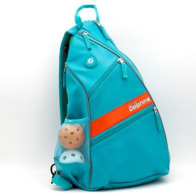 Miami Dolphins Faux Leather Backpack