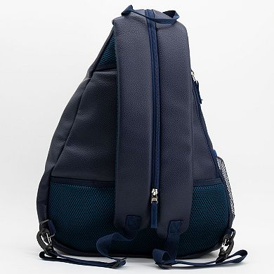 New England Patriots Faux Leather Backpack