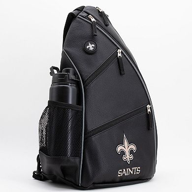 New Orleans Saints Faux Leather Backpack