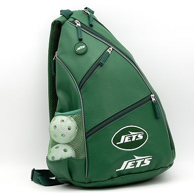 New York Jets Faux Leather Backpack