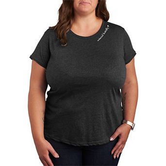Plus Size Antisocial Butterfly Graphic Tee
