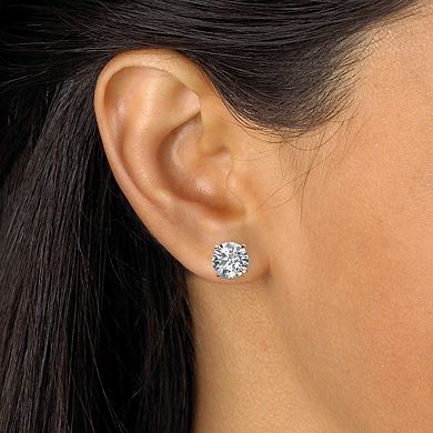 4 Cttw. 2 Piece Round Cubic Zirconia Earring & Stud Earring Set Gold-Plated