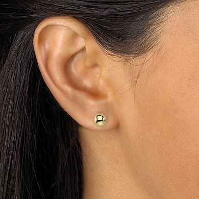 4 Cttw. 2 Piece Round Cubic Zirconia Earring & Stud Earring Set Gold-Plated