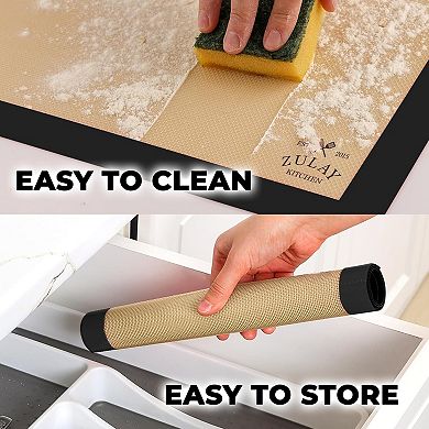 Zulay Kitchen 2-Pack Reusable Non-Stick Silicone Baking Mat