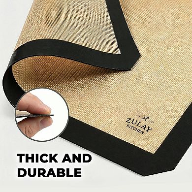 Zulay Kitchen 2-Pack Reusable Non-Stick Silicone Baking Mat