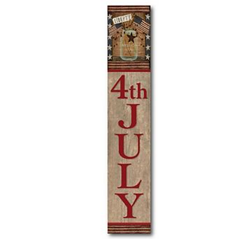 COURTSIDE MARKET Celebrate 250 Liberty Mason Wooden Wall Decor