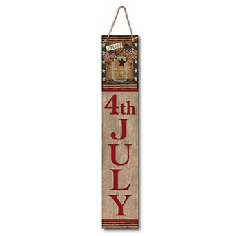 COURTSIDE MARKET Celebrate 250 Liberty Mason Hanging Wooden Wall Decor