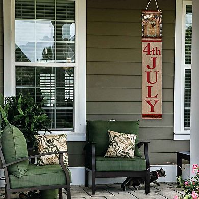 COURTSIDE MARKET Celebrate 250 Liberty Mason Hanging Wooden Wall Decor