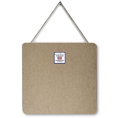 COURTSIDE MARKET USA Hanging Wooden Artboard with Twine Wall Decor