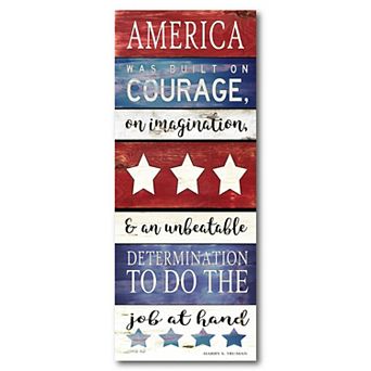 COURTSIDE MARKET Celebrate 250 America Canvas Wall Decor