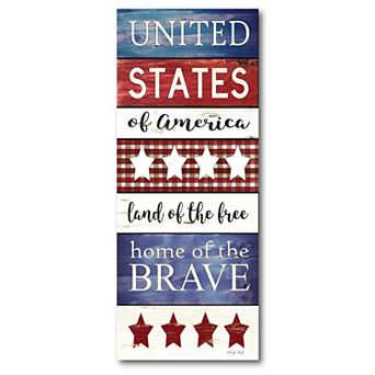 COURTSIDE MARKET Celebrate 250 United States Canvas Wall Decor