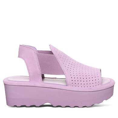 Bearpaw Tatiana Women's Platform Sandals Wedge Slip-On Perforated Sandals